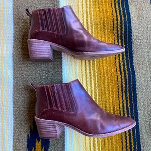 Madewell mahogany ankle boots